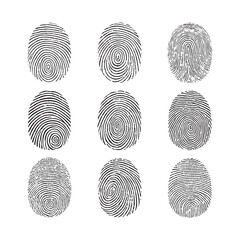 Fingerprint icon representing secure digital signature and encryption.