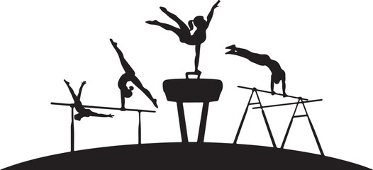 Rhythmic gymnastics pictogram