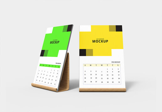 Desk Calendar Mockup Design
