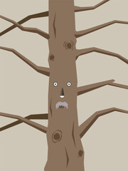 Old grandfather face uncle vector poster background