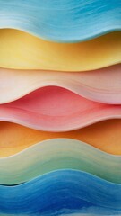 Abstract Pastel Wave Texture Background