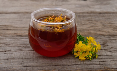 St. John's wort and decoction.