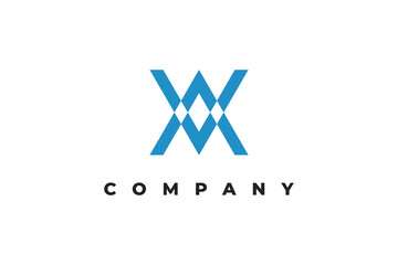letter a v x modern monogram logo design