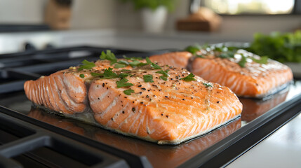 Maple Dijon Glazed Salmon