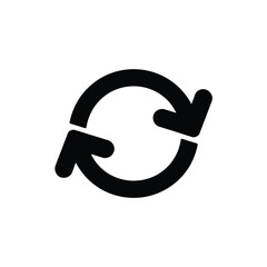 Circular arrows symbol for refresh or repeat