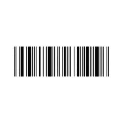 Simple Black and White Barcode Illustration for Product Identification