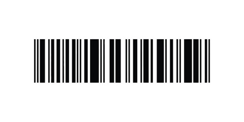 Simple black and white barcode image for product or inventory tracking