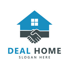 Deal home logo template design