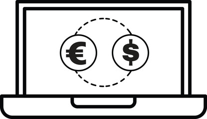 Dollar Coin Cash Money Management Financial Growth Concept Design Vector Illustration