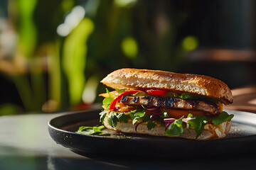 Vietnamese Banh Mi Sandwich