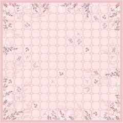 Fototapeta premium Vintage Floral Elegant Botanical Overlay Pattern with Charm for Everyday Fashion