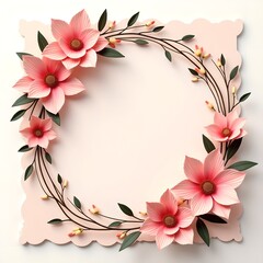 Fototapeta premium Flowers frame