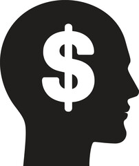 Dollar Coin Cash Money Management Financial Growth Concept Design Vector Illustration