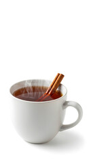 Cozy thanksgiving cider with cinnamon stick