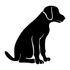 silhouette, labrador retriever dog breed black silhouette logo.dog, animal, pet, black, puppy, cat, white, silhouette, mammal, cute, canine, illustration, labrador, art, pets, animals, breed, vector, 