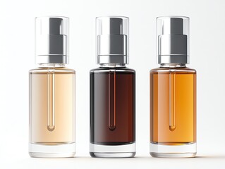 A trio of antiaging serums with colorcoded minimalist designs