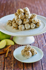 no bake apple cookie balls