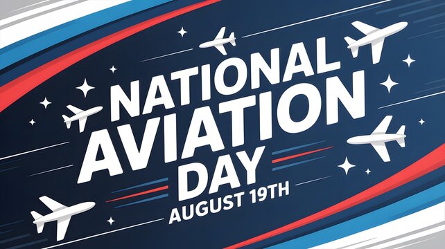 Celebrate National Aviation Day on August 19th with a dynamic design for your social media campaigns