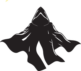 black silhouette of a man