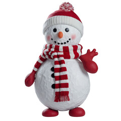 snowman isolated on white