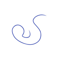 abstract curved line icon