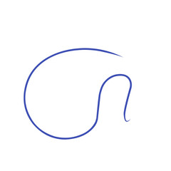 abstract curved line icon