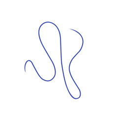 abstract curved line icon