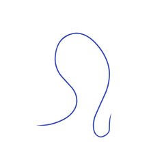 abstract curved line icon
