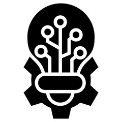 Tech Innovation glyph icon