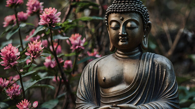 buddha statue in thailand - Powered by Adobe