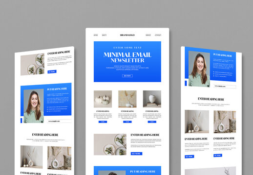 Clean and Minimal Email Newsletter Template Design