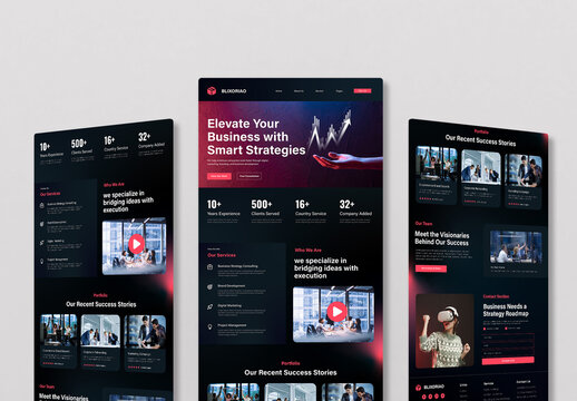 Business Agency Landing Page Template
