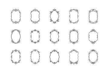 Elegant Decorative Circular Shapes Vector Illustration on White Background