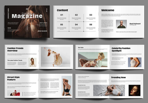 Fashion Magazine Design Layout