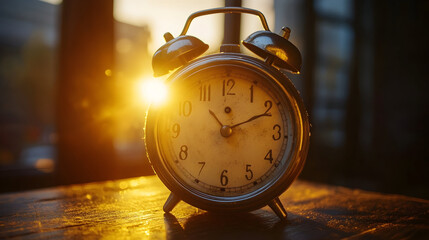 Alarm clock time sunrise