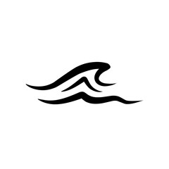 black sea wave icon