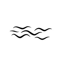 black sea wave icon