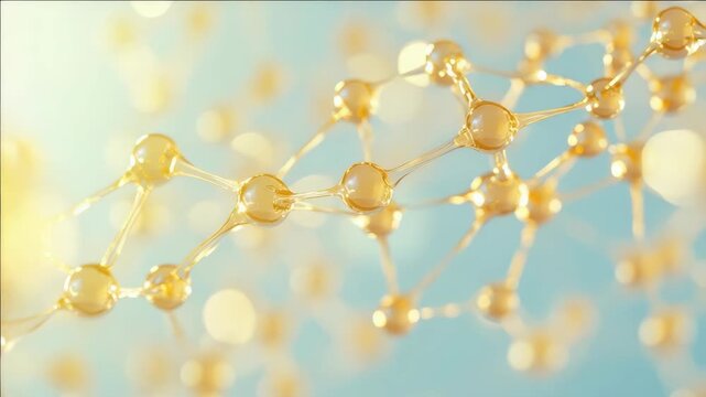 Molecular structure of gold nanoparticles. Nanotechnology in healthcare and innovation.
