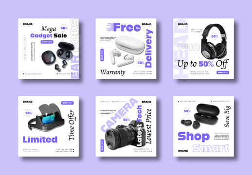 Modern Gadget Sale Social Media Post Template