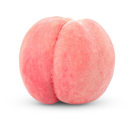 Peach isolated on transparent png (Image from camera)