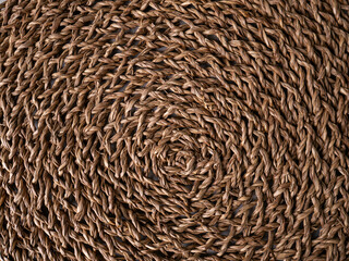 rattan weave, Wicker straw classic pattern background.