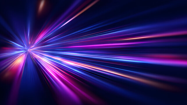Neon speed background cinematic hyperspace glow abstract wallpaper excellent for AI fintech hero banners website headers and social media posts