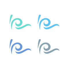 Obraz premium WATER SPLASH SIGN SYMBOL LOGO VECTOR 