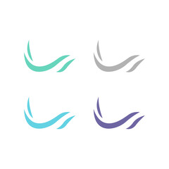 WATER SPLASH SIGN SYMBOL LOGO VECTOR
