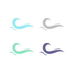 WATER SPLASH SIGN SYMBOL LOGO VECTOR
