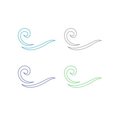 WATER SPLASH SIGN SYMBOL LOGO VECTOR
