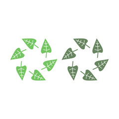 Eco Bio Leaves Product Sign Symbol Logo Vector

