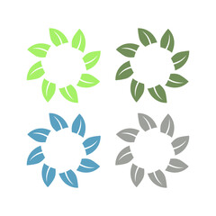 Eco Bio Leaves Product Sign Symbol Logo Vector
