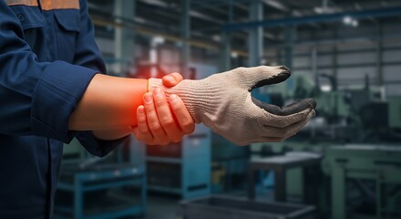 Factory Worker Suffering from Wrist Pain