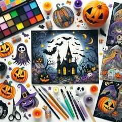 Children’s art and Halloweenthemed projects